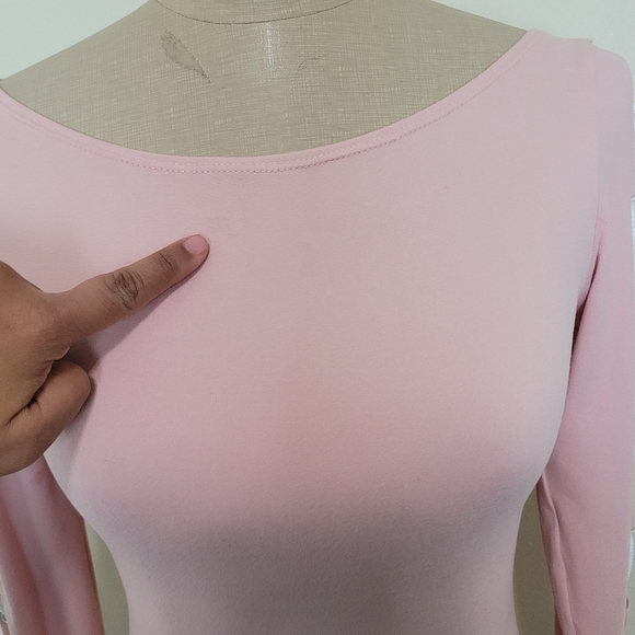 Nadia Aboulhosn tied up pink dress S - Picture 7 of 7